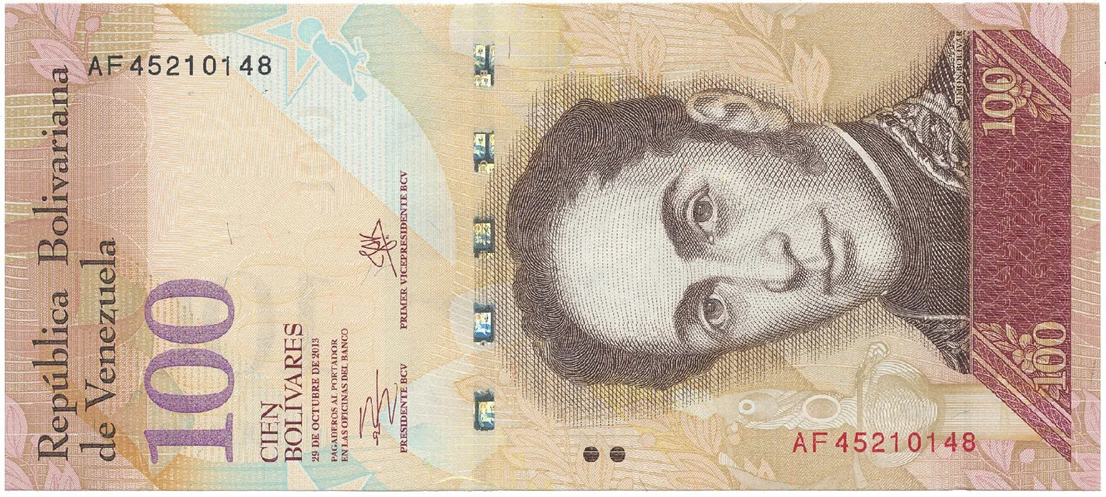 Venezuela, 100 Bolivares 2013, P.93g