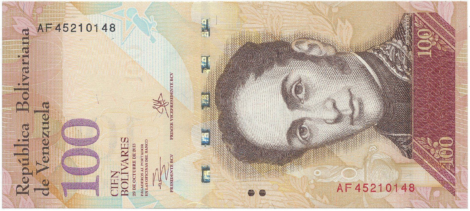 Venezuela, 100 Bolivares 2013, P.93g