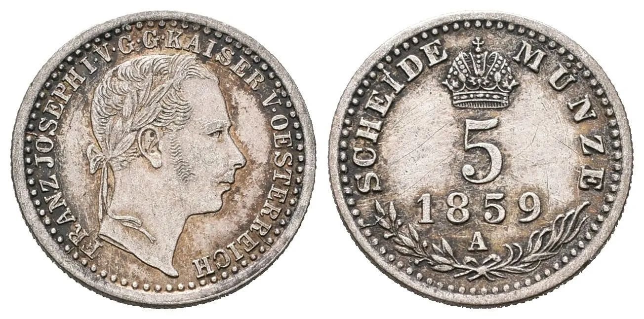 Rakouská a spolková měna, 1857 - 1892 — 1