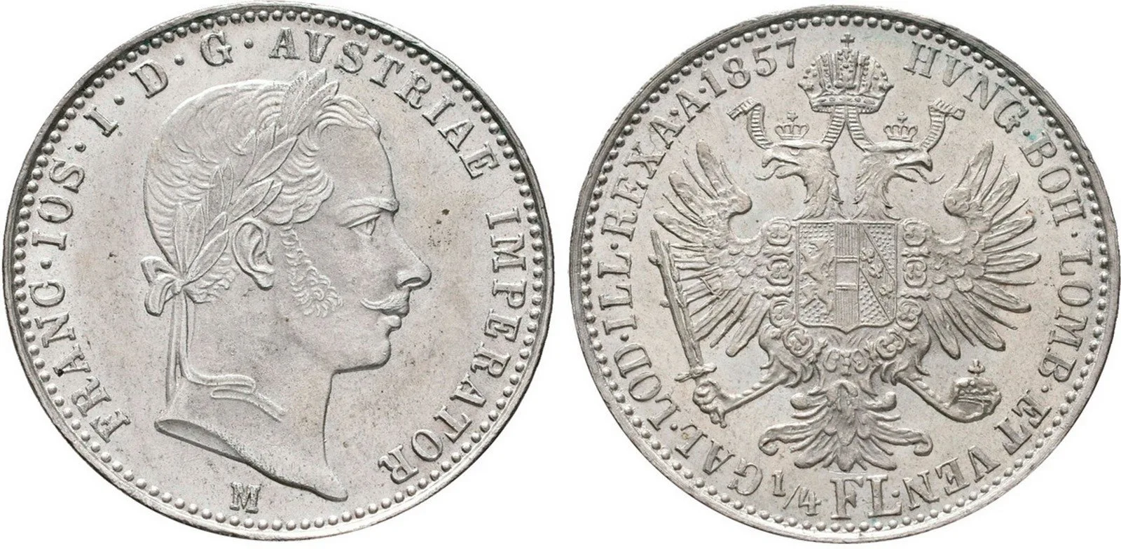 Rakouská a spolková měna, 1857 - 1892 — 1