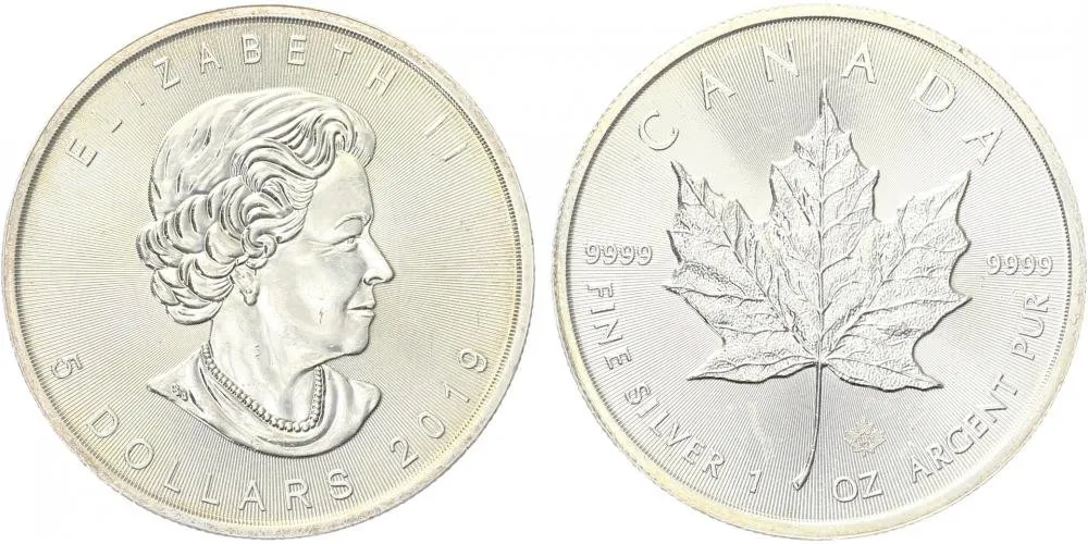 Kanada, 5 Dollars 2019 - Maple Leaf