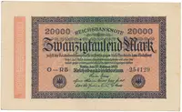 Německo, 20000 Mark 1923, Ro.84g