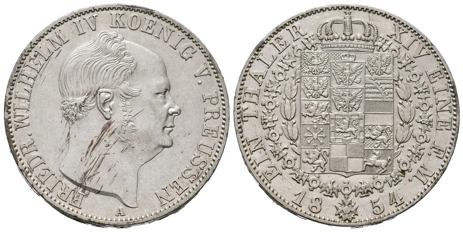 Prusko, Tolar 1854 A