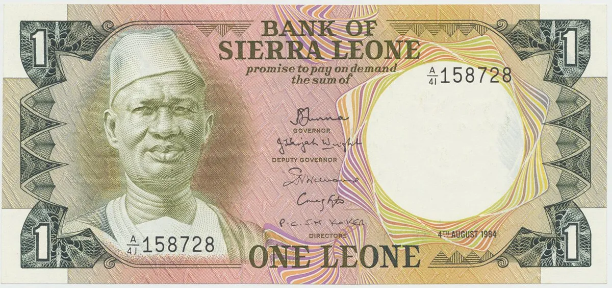Sierra Leone, 1 Leone 1984, P.5e