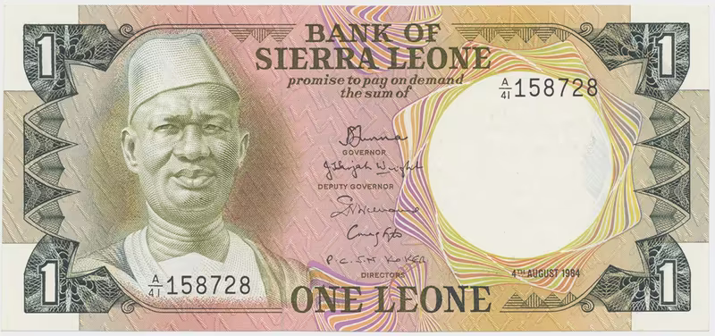 Sierra Leone, 1 Leone 1984, P.5e