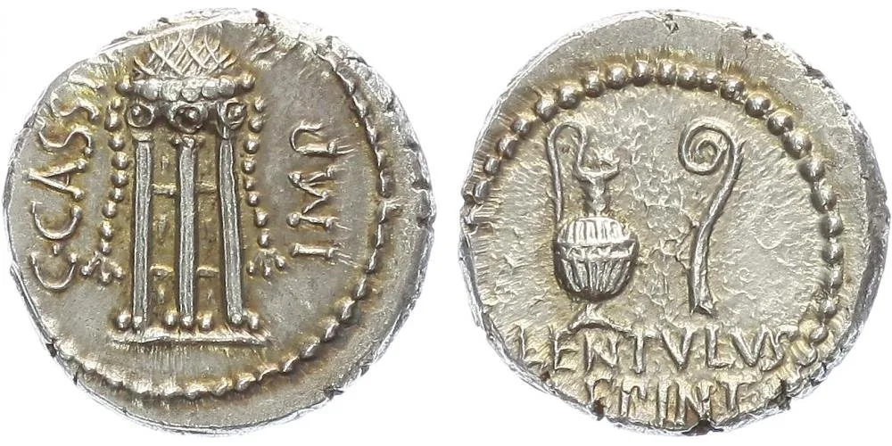 C. Cassius Longinus P. Cornelius Lentulus Spinther, 43 - 42 př. Kr. — 1