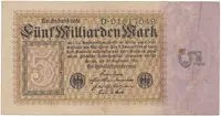 Německo, 5 Milliarden Mark 1923, Ro.112a