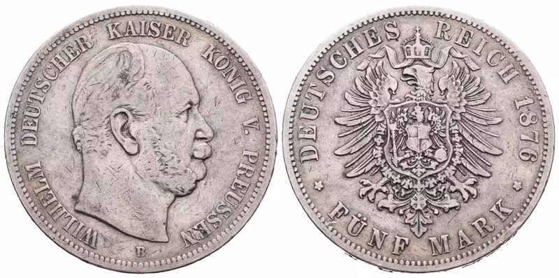 Prusko, 5 Marka 1876 B