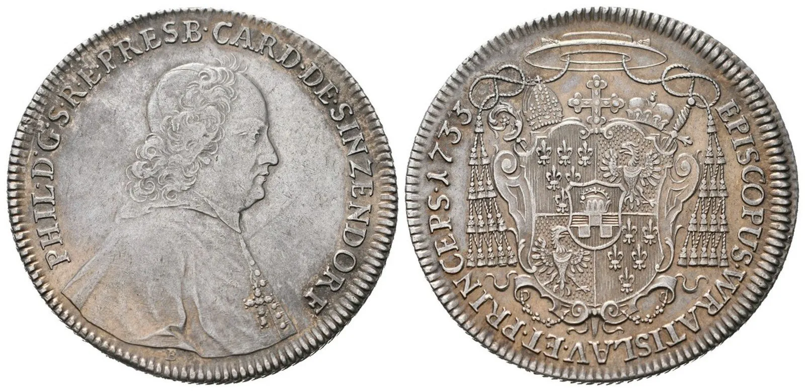 Vratislav - biskupství, Philipp Ludwig von Sinzendorf, 1732 - 1747 — 1