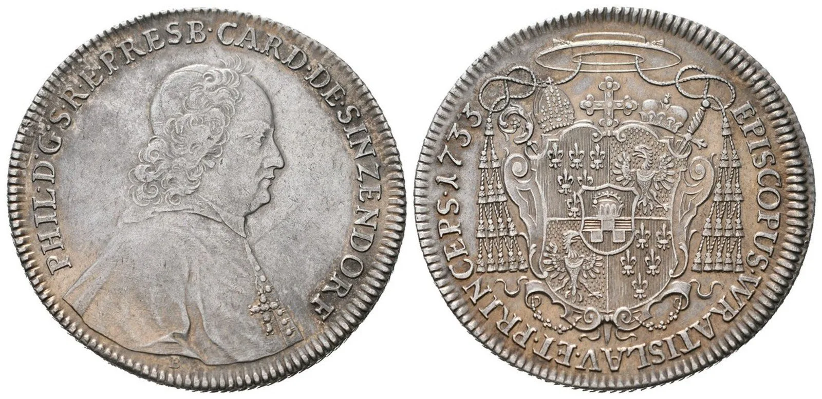 Vratislav - biskupství, Philipp Ludwig von Sinzendorf, 1732 - 1747 — 1