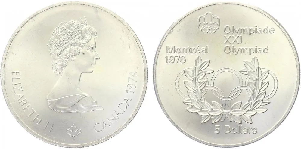 Kanada, 5 Dollars 1974 - OH Montreal 1976