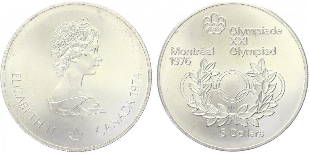 Kanada, 5 Dollars 1974 - OH Montreal 1976
