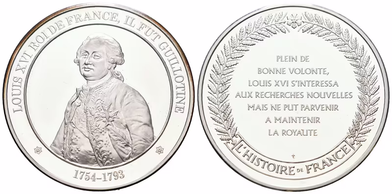 Francie - AR Medaile b.l. - Louis XVI