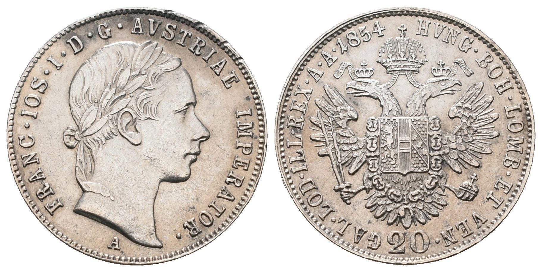 20 Krejcar 1854 A