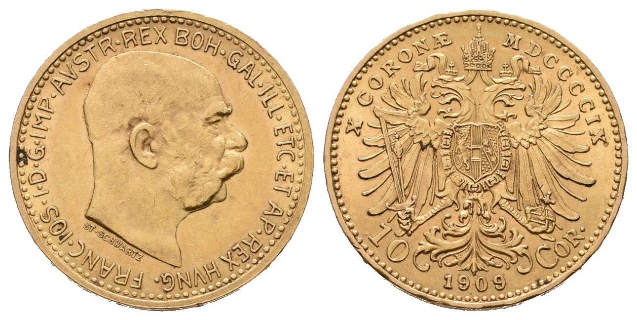 10 Koruna 1909, typ Schwartz