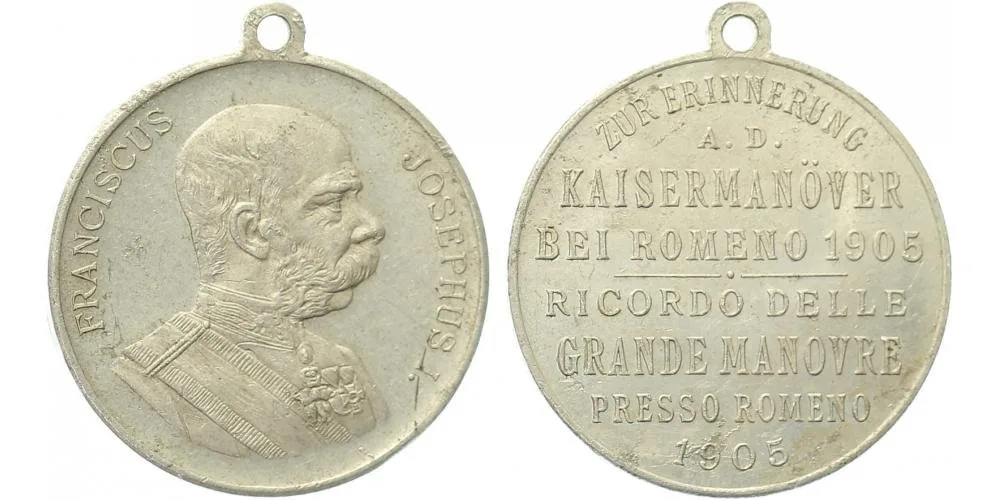 František Josef I., medaile vojenských manévrů — 1