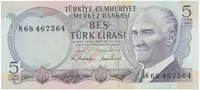 Turecko, 5 Lira (1976), P.185