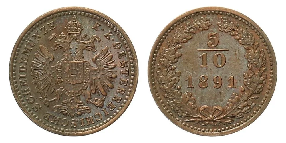 Rakouská a spolková měna, 1857 - 1892 — 1