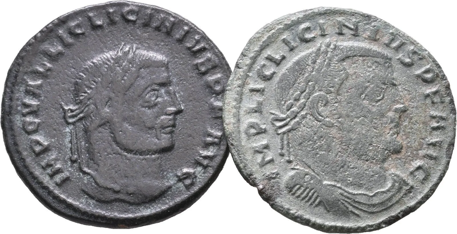 Follis, Thessalonica, 312, Rv: IOVI CONSERVATORI, stojící Jupiter zleva — 1