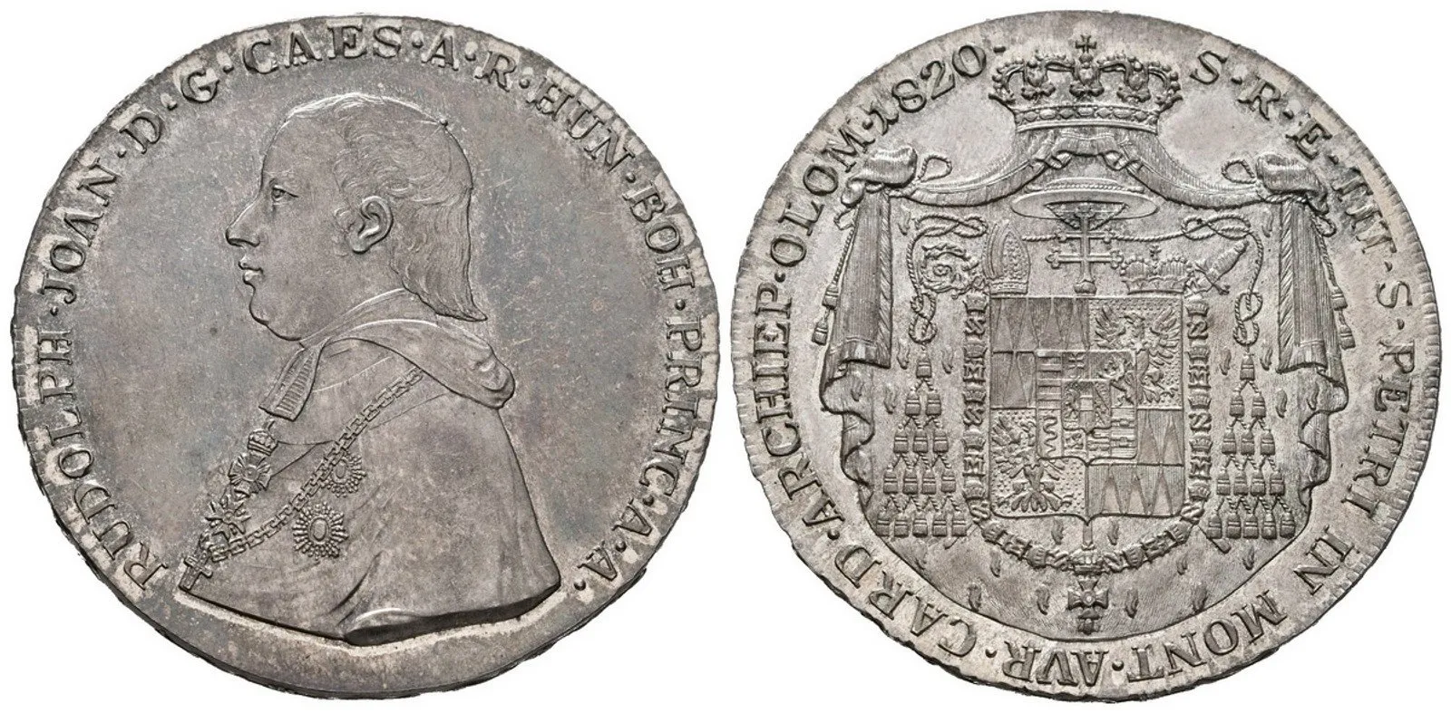 Olomouc - arcibiskupství, Rudolf Jan, 1819 - 1831 — 1