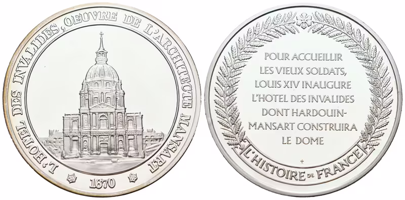 Francie - AR Medaile b.l. - Hôtel des Invalides