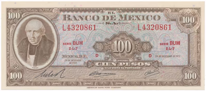 Mexiko, 100 Pesos 1973, P.61i