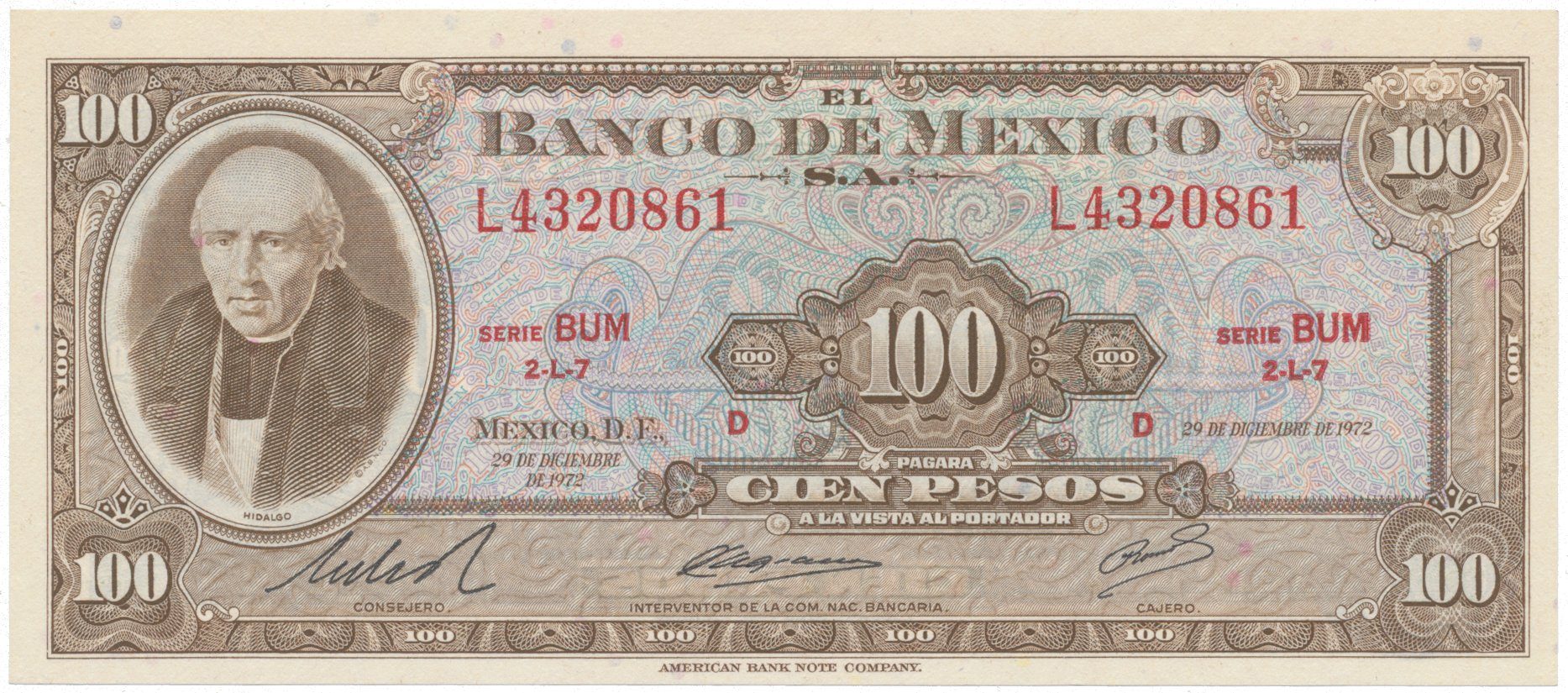 Mexiko, 100 Pesos 1973, P.61i