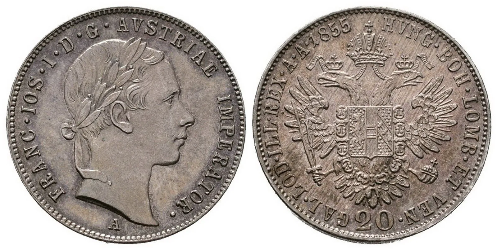 20 Krejcar 1855 A
