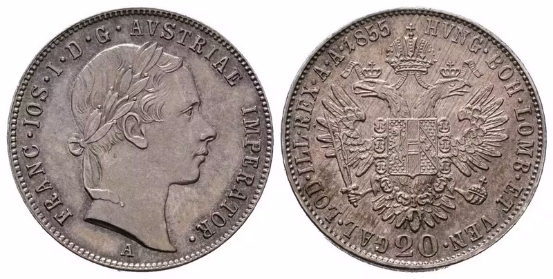 20 Krejcar 1855 A