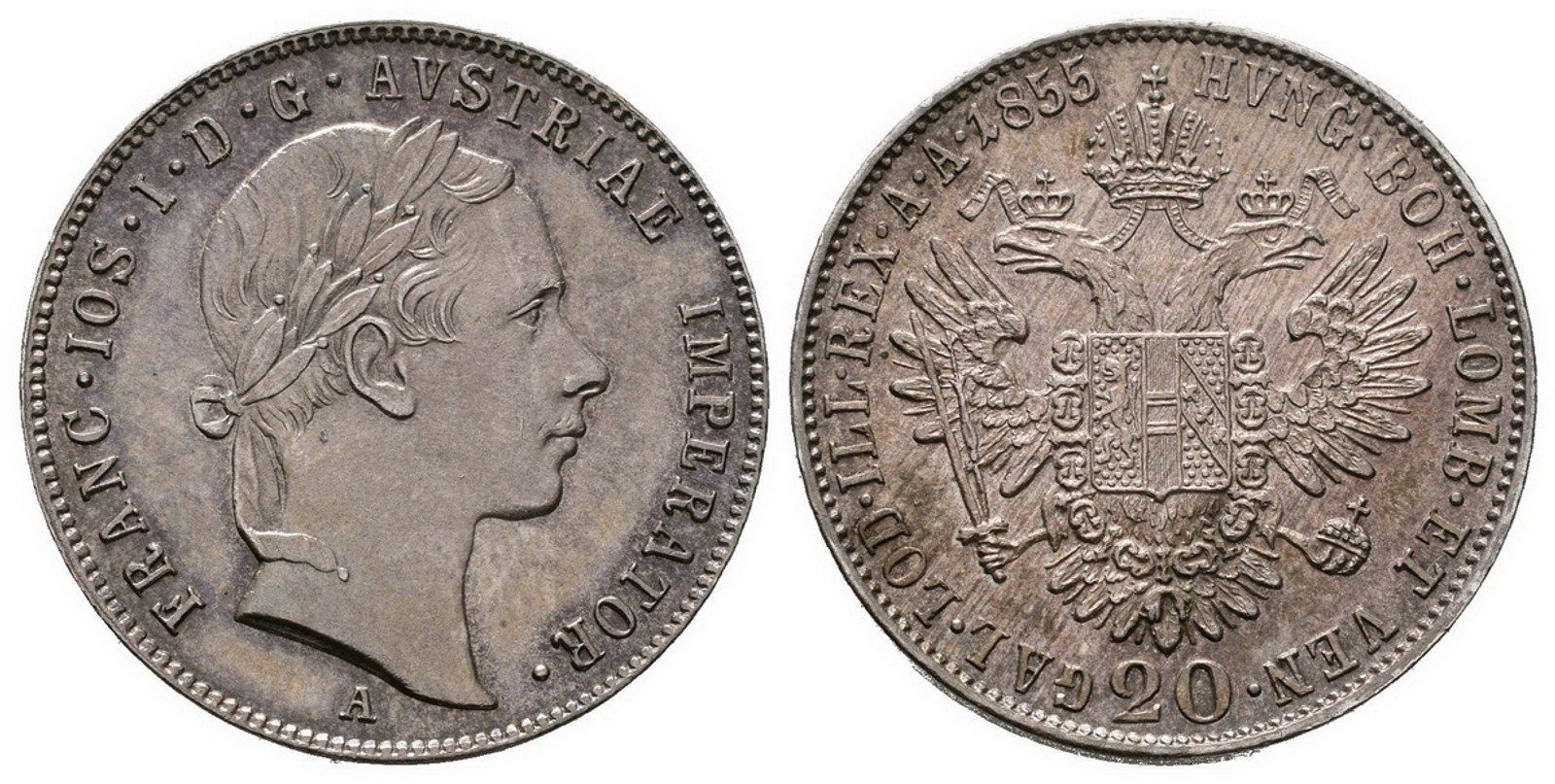 20 Krejcar 1855 A