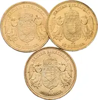 10 Koruna 1893 KB, 1904 KB, 1910 KB - fotografie 2