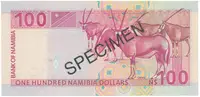 Namíbie, 100 Namibia Dollars (2003), bankovní vzor, W 00000000, P.9As - fotografie 2