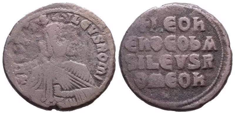 Leo VI. Moudrý, follis, Konstantinopol, Sear 1729