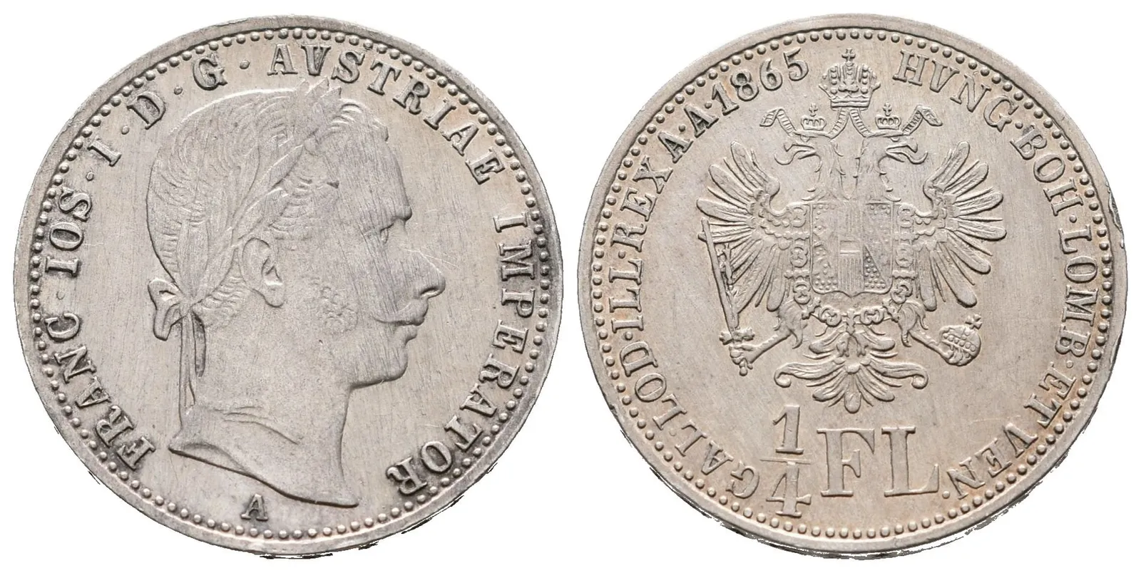 1/4 Zlatník 1865 A