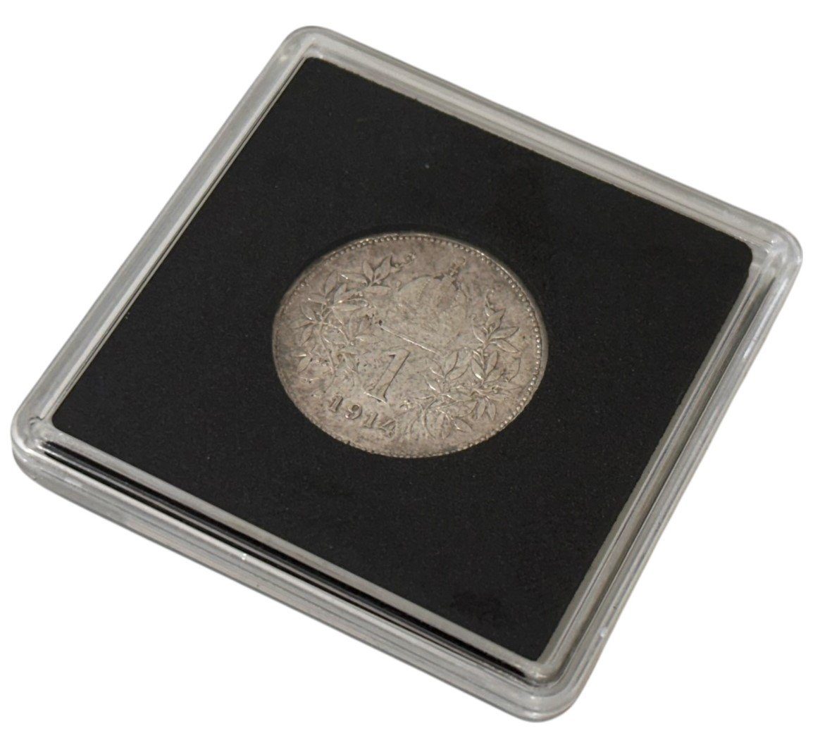 23 mm - Plastová kapsle/bublinka na mince QUADRUM - 1 kus
