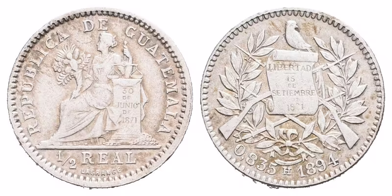 Guatemala, 1/2 Real 1894