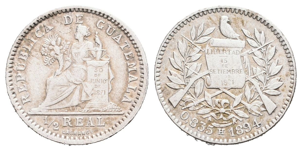 Guatemala, 1/2 Real 1894