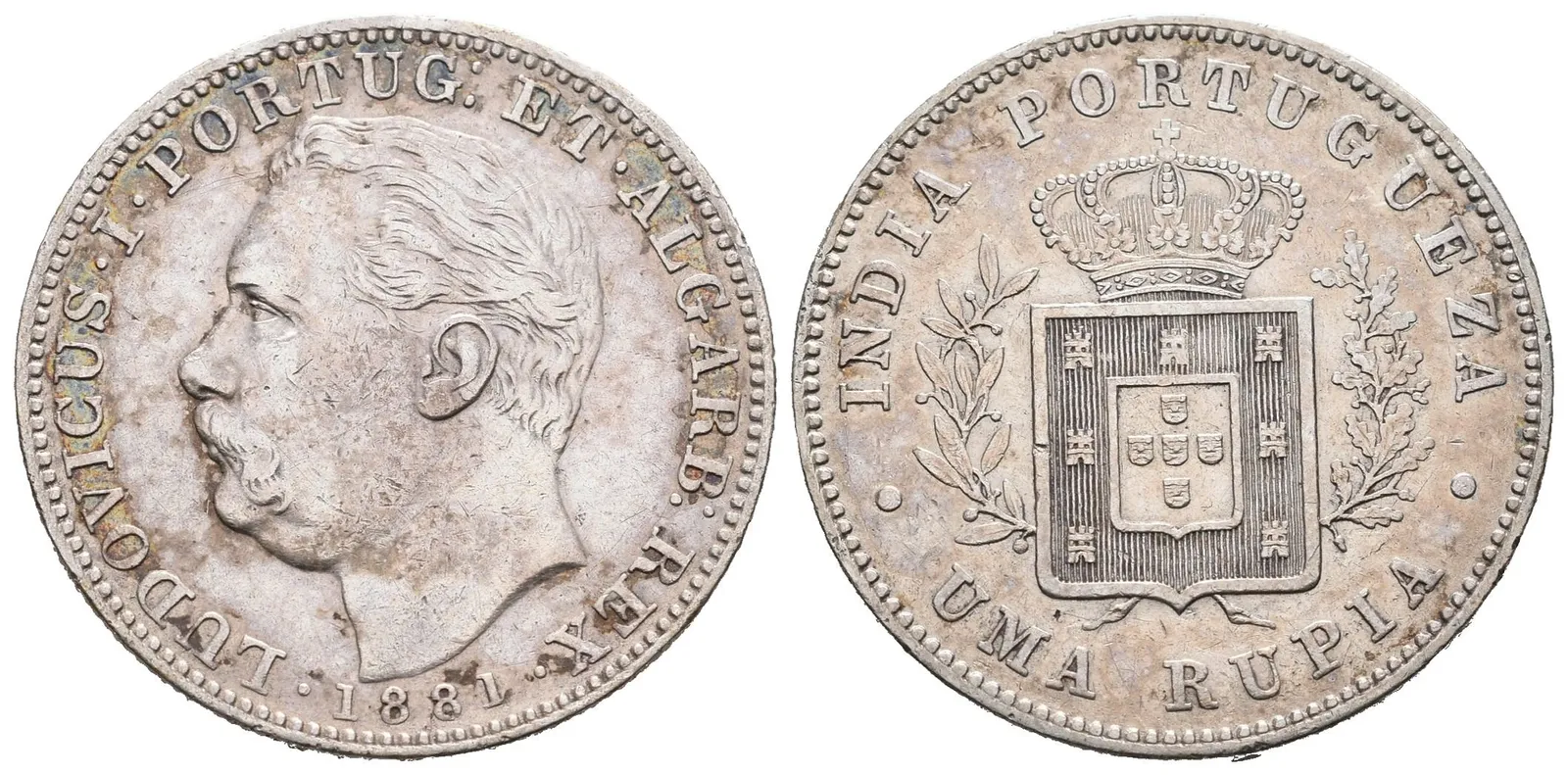 Portugalská Indie, Rupie 1881