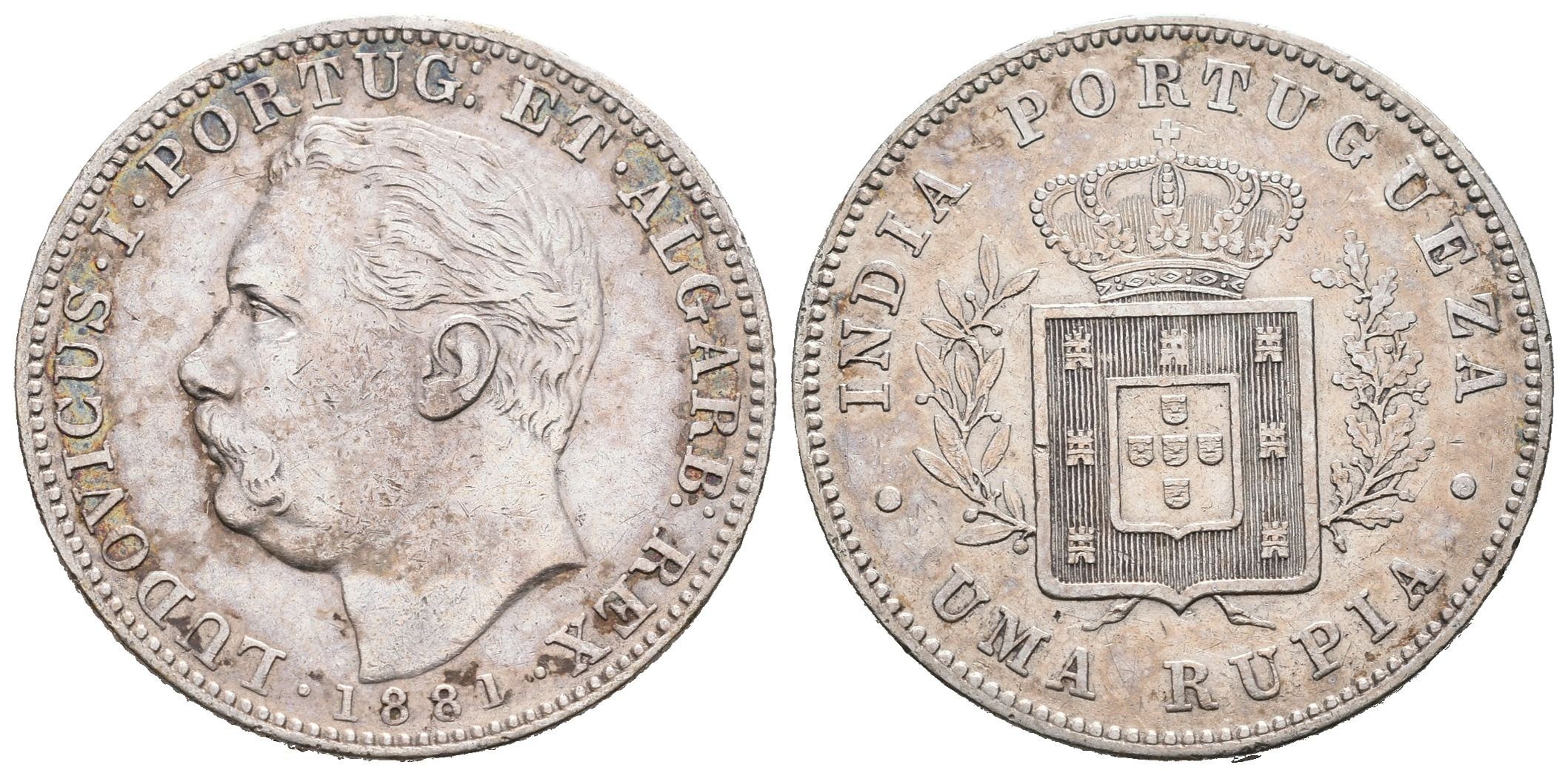 Portugalská Indie, Rupie 1881
