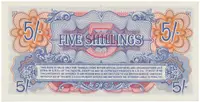 Velká Británie, 5 Shillings (1948), BAF - vojenské vydání, vodotisk, P.M20b - fotografie 2