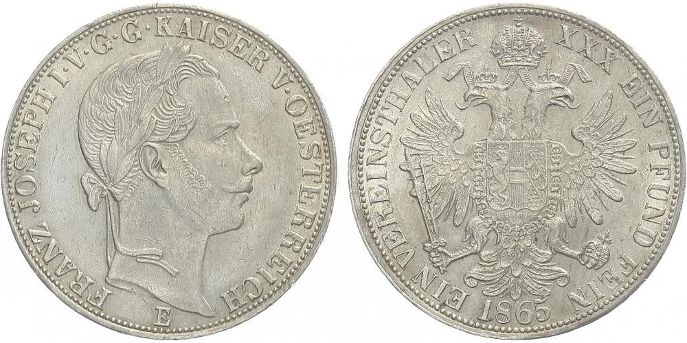 Rakouská a spolková měna, 1857 - 1892 — 1