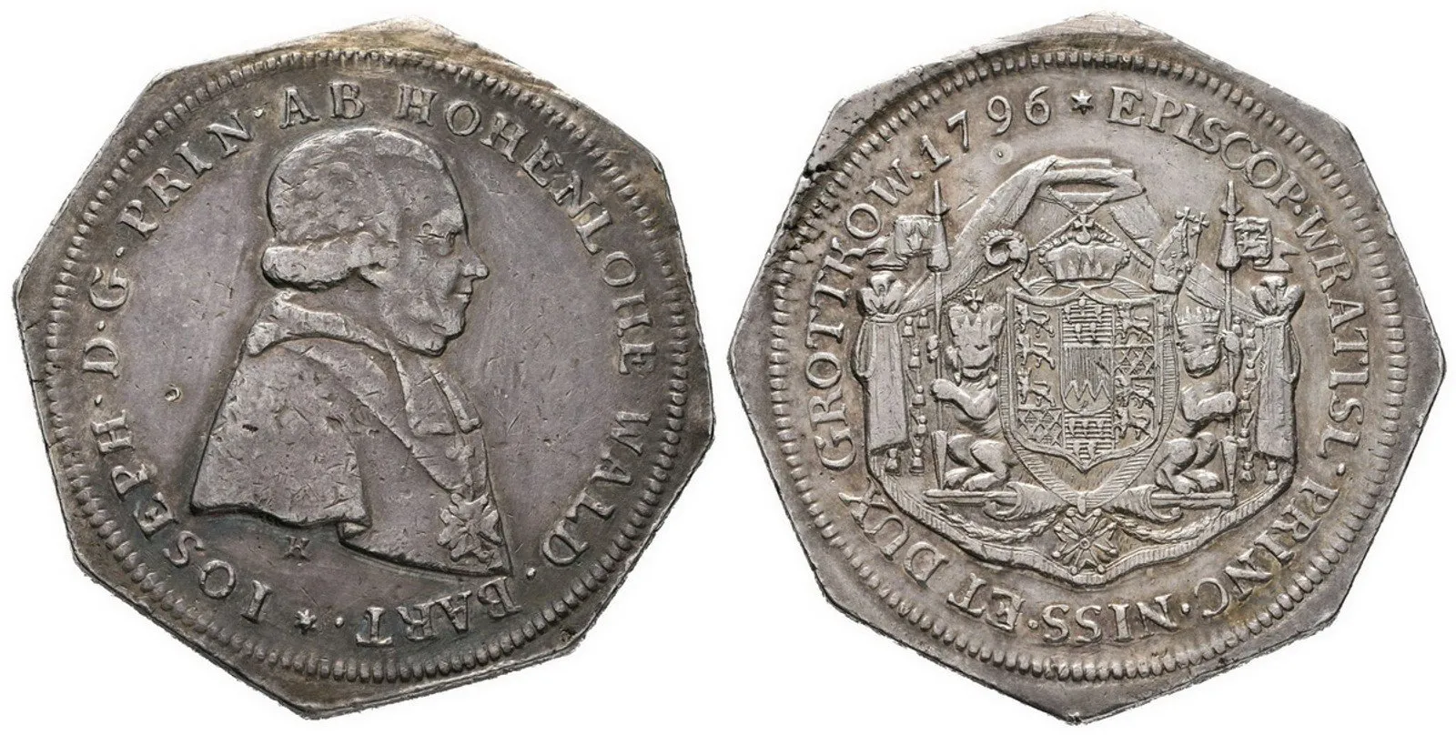 Vratislav - biskupství, Joseph von Hohenlohe-Waldenburg, 1795 - 1817 — 1