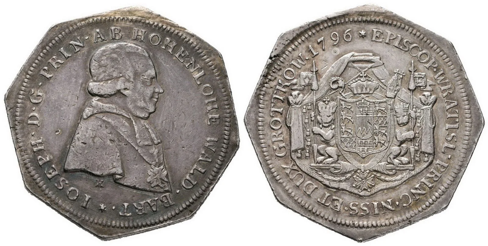 Vratislav - biskupství, Joseph von Hohenlohe-Waldenburg, 1795 - 1817 — 1