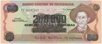 Nikaragua, 200.000 Cordobas (1990), P.162