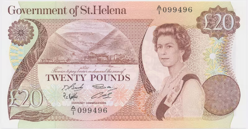 Svatá Helena, 20 Pounds (1986), P.10a