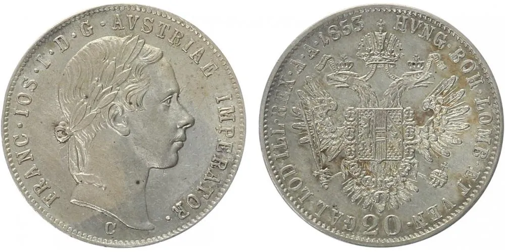 Konvenční měna, 1848 - 1857 — 1