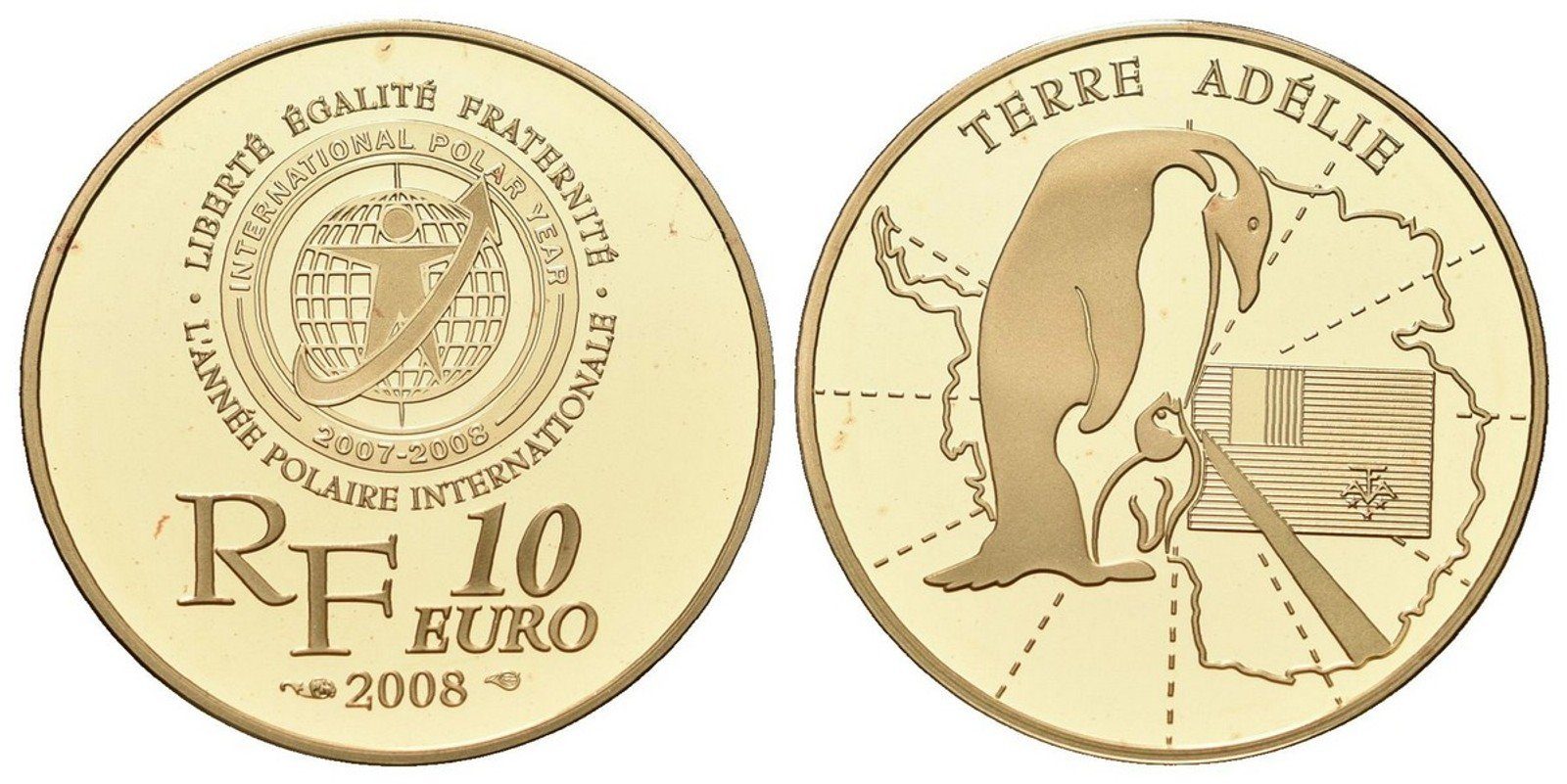 Francie, 10 Euro 2008 - Adélina země
