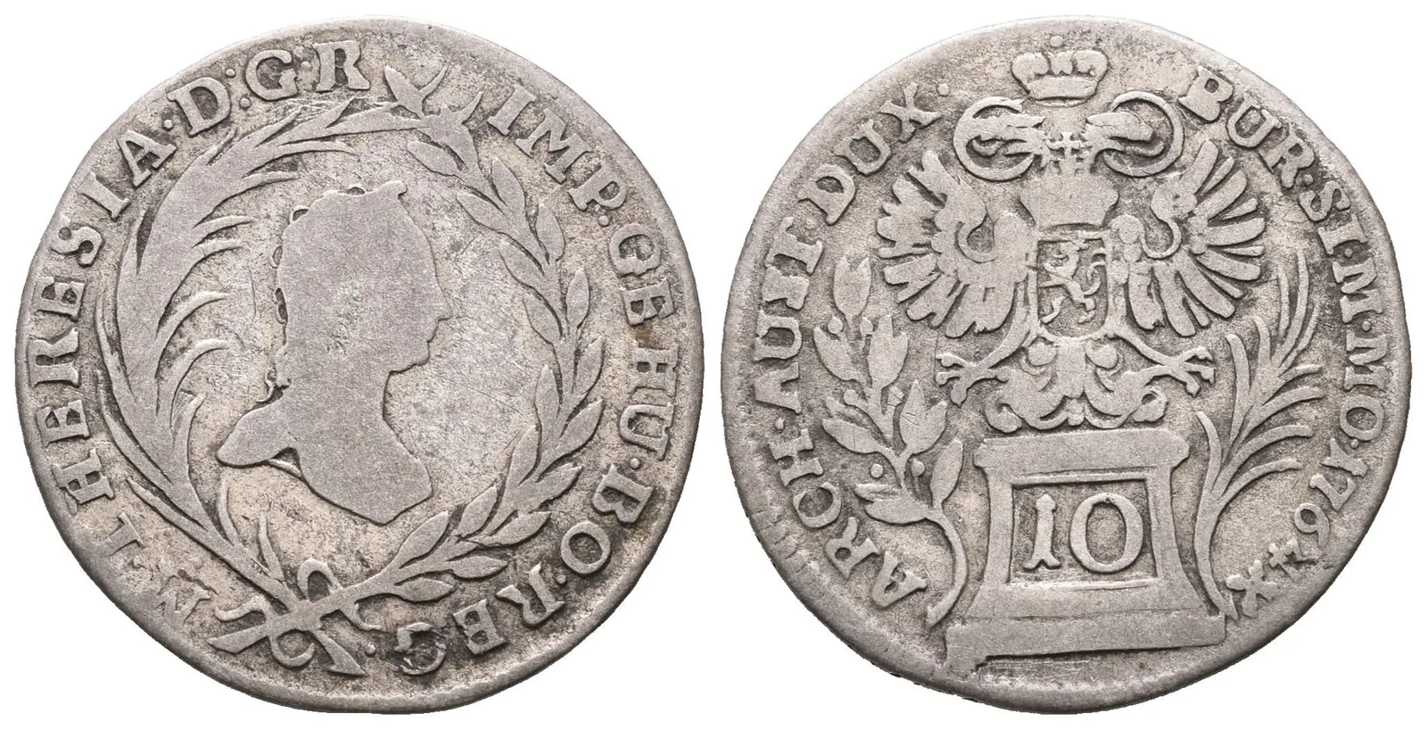 Marie Terezie, 10 Krejcar 1764, Praha