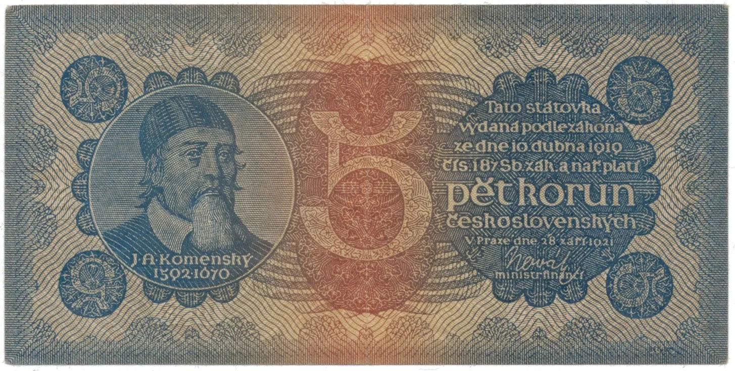 5 Koruna 1921, série 3, Hej.18
