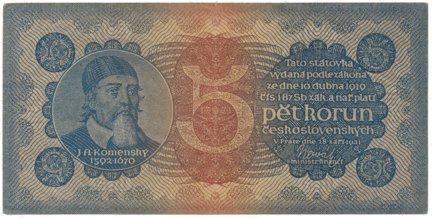 5 Koruna 1921, série 3, Hej.18